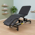 5-Section Electric Beauty Facial Cosmetic Bed Blue Black Acupuncture Massage Table for Outdoor Bedroom Gym School