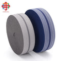 Factory Custom 3.5 cm Stripe Fold Over Elastic Tape Jacquard Thick Twill Elastic Waistband