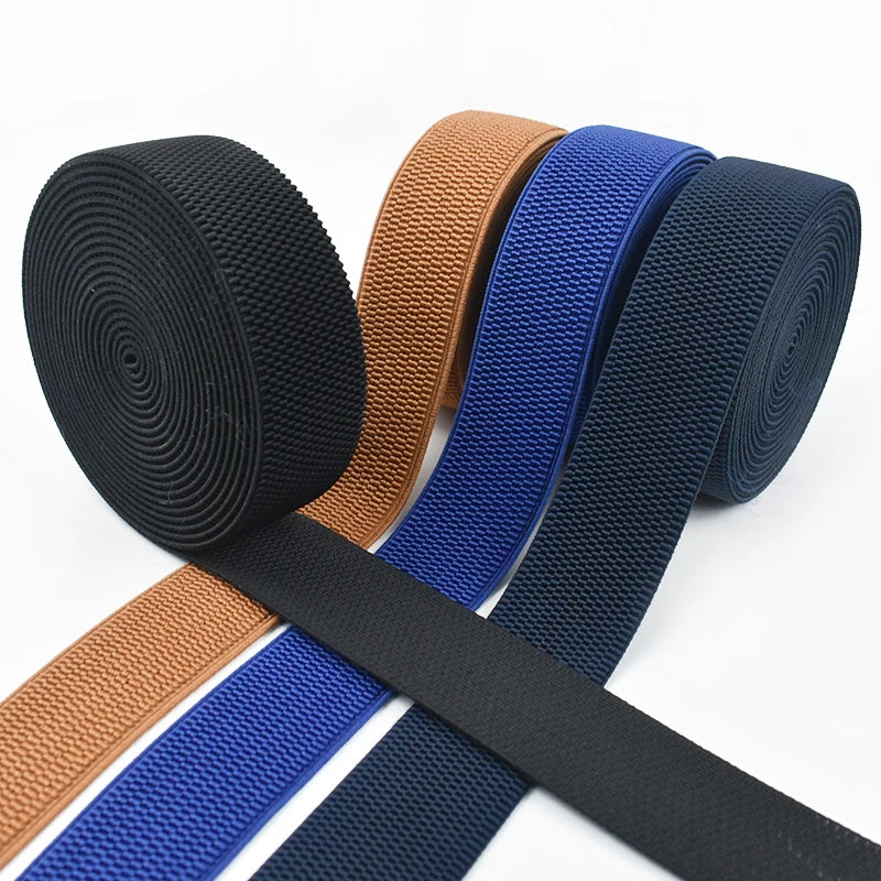 Deepeel AP252 3.8cm Elastic Band for Bags Home Textile & Garments Sustainable Polyester High Elasticity Webbing Belt Ribbon