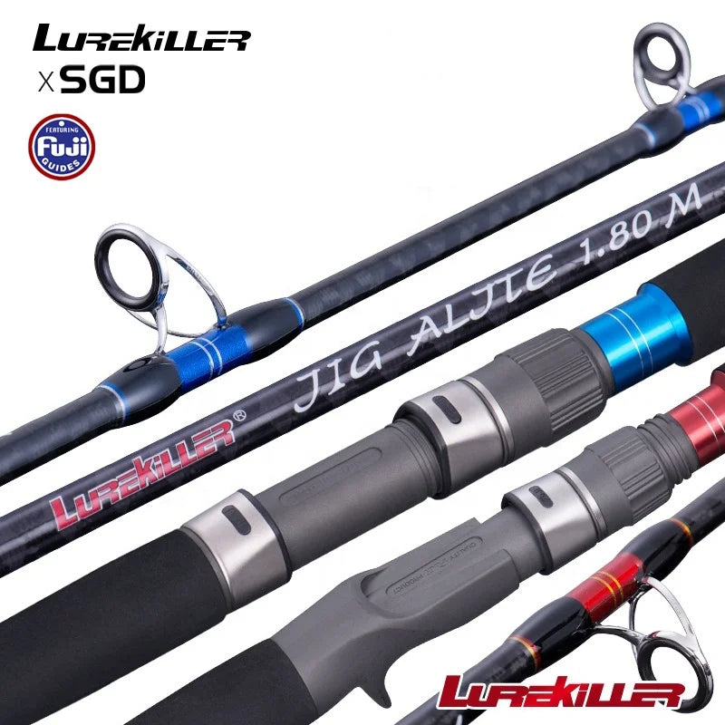 Lurekiller Spinning Fishing Rod 1.8 m Fast Trolling Boat Rods Saltwater Fishing PE 4-8 Japan FUJI Jigging Rods