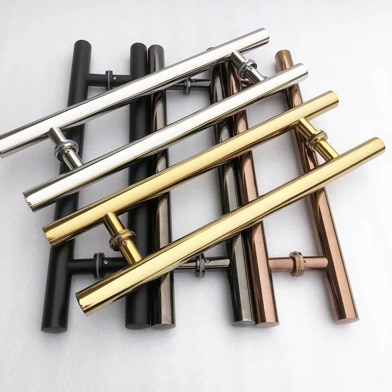 Hot Selling Round Pipee H Type Stainless Steel Sliding Pull Door Bathroom Accessories Shower Door Glass Handle