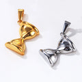 Hip Hop Stainless Steel Pendants Men Travel Compass Charm Tarnish Free Waterproof Jewelry Time Turner Hourglass Pendant