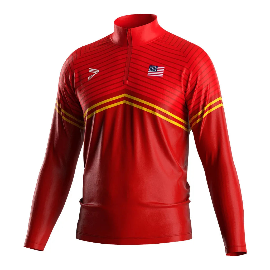 Stand Collar Quarter Zip Pullover O Neck Wrestling Warm-up Suit Sweatshirt Pullover Men Fleece Sweatshirts Wholesale