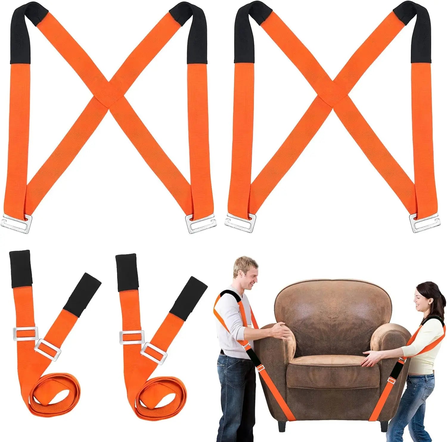 Moving Straps Lifting Strap for 2 Movers Easily Move Lift Carry Furniture Heavy Objects up to 800 Lbs