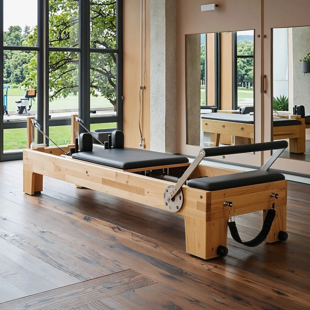 Standard High End Oak Wood Pilates Reformer Pilates Machine Bed Reformer Oak Wood Pilates Training Machine for Hot Sale
