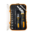 Ratcheting Screwdriver Set 61pcs Socket Screwdriver Bit Set With Rotatable Ratchet Handle/Storage Case