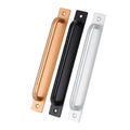 GQK Modern Aluminum Rose Gold Kitchen Furniture Hardware Handles for Dresser and Drawer