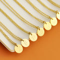 Fashion Personality Jewelry 26 English Letters 18K Gold Stainless Steel Chain Letter Pendant Necklace for Women