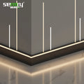 Aluminum Skirting Board With Led Slot Flooring Accessories Baseboard Wall Skirting Aluminium Board with Light
