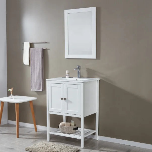 2025 Luxury Modern Bathroom Vanity Set with Solid Wood & MDF Soft Closing Hinges Bathroom Cabinets From Manufacturer