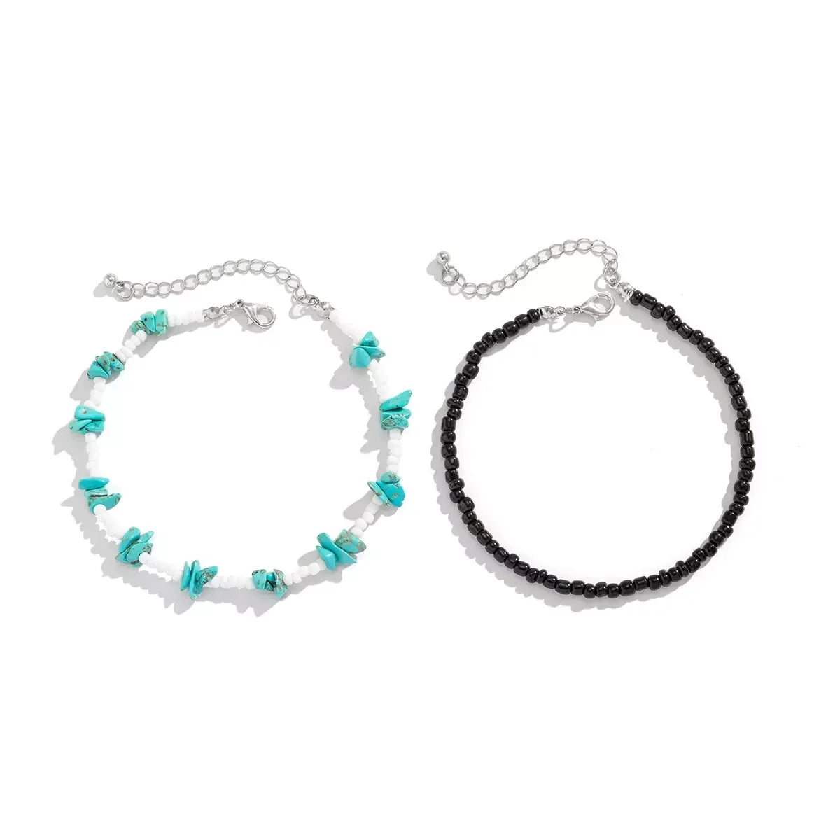 SHIXIN Fashion 2-piece Turpentine Bracelet Jewelry Simple Bead Bracelet Women's Men Party Gift Set 2023 New Hot Sale Accessories