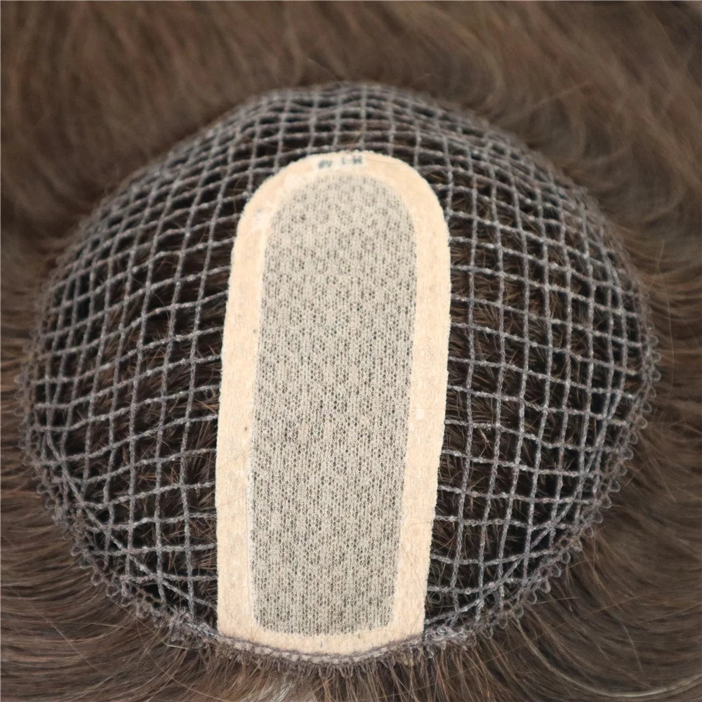 Durable Classic Fish Net Remy Hair Piece 16 Inches for Women