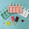 4 Cavities Food Grade Moldes Para Paletas De Helado Ice Cream Silicone Mold for Making Ice Cream