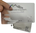 Matt Frosted Surface clear Transparent Plastic Business Card Printing