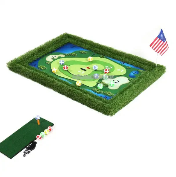 Cupohus Floating Golf Green for PoolGolf Putting Green for Pool Set Includes Chipping Mat 16 Balls Rope Hook FlagTEE