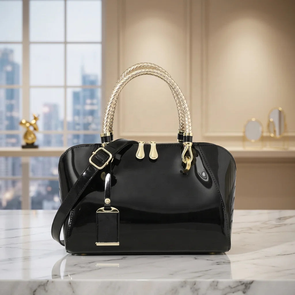 2026 Fashion Hot Design Glossy Branded Women Handbags Ladies Tote Bags Women Big Hand Cross Shoulder Handbags for Young Ladies