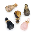 Hongzhuo INS hot selling healing gemstone perfume bottle pendant for jewelry making