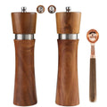Wooden Salt and Pepper Grinder Set Burr Pepper Mill