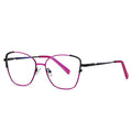 Logo Custom Glasses Frame Trendy Computer Eyewear Blue Light Blocking Metal Eyeglasses Frame for Women