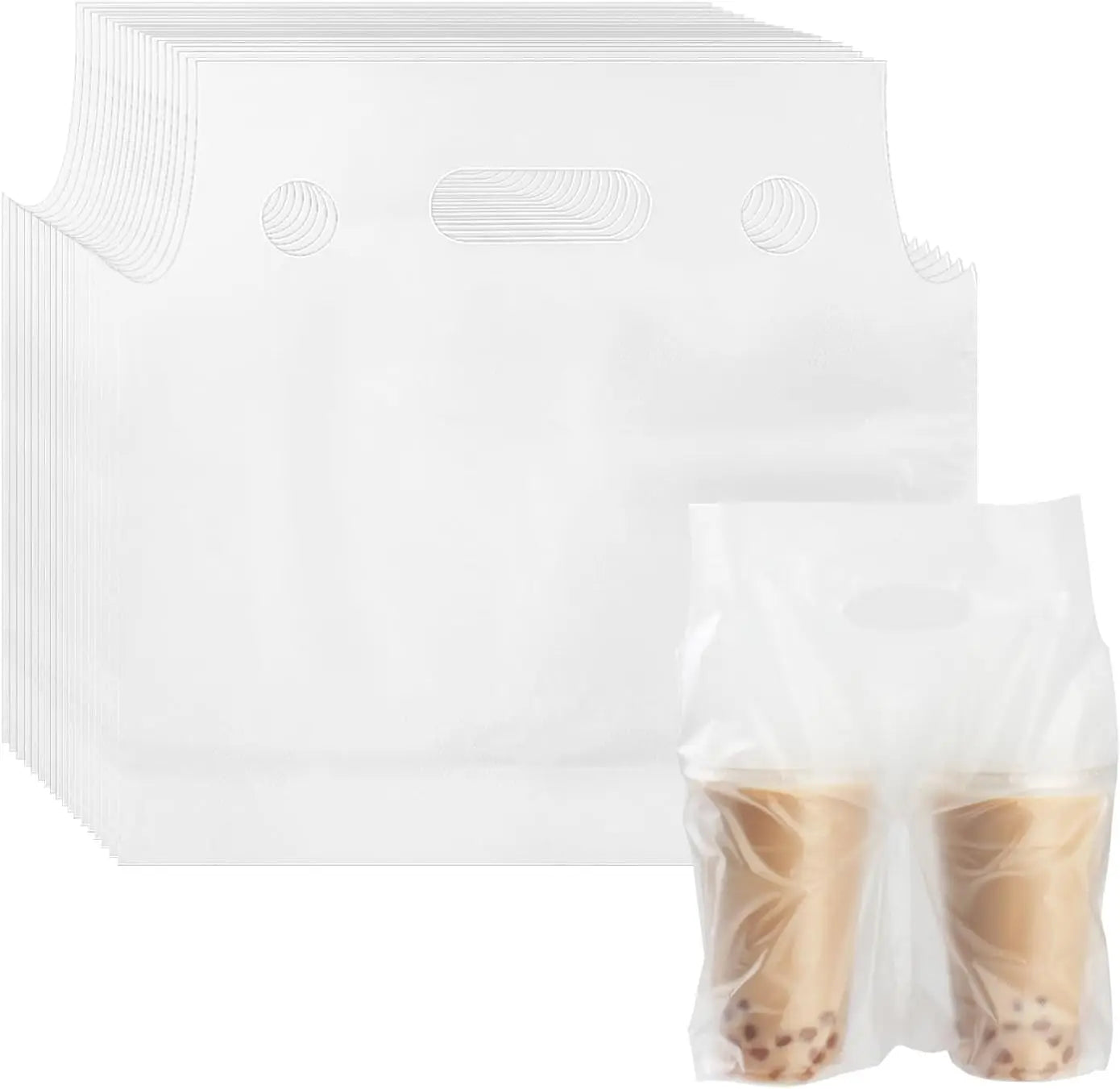 RunPack Eco-friendly Coffee Cup Holder Bags 4 Cups Carrier With Cup Holder Carrier Bag Takeaway Holder Bags