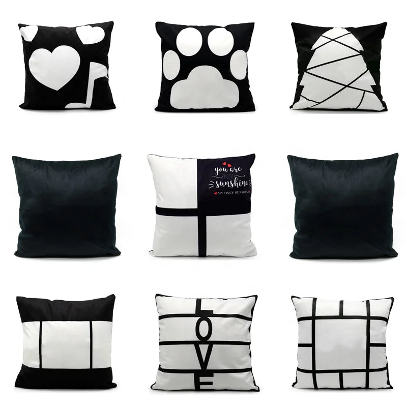 Cygnus 40*40 Cm Short Plush Blank Christmas Day Valentine's Day Sublimation Personalized Panel Pillow Case