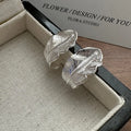 Vintage Wholesale Women Girls 925 Sterling Silver Chunky Feather Stud Earrings 2024 New Trendy Jewelry