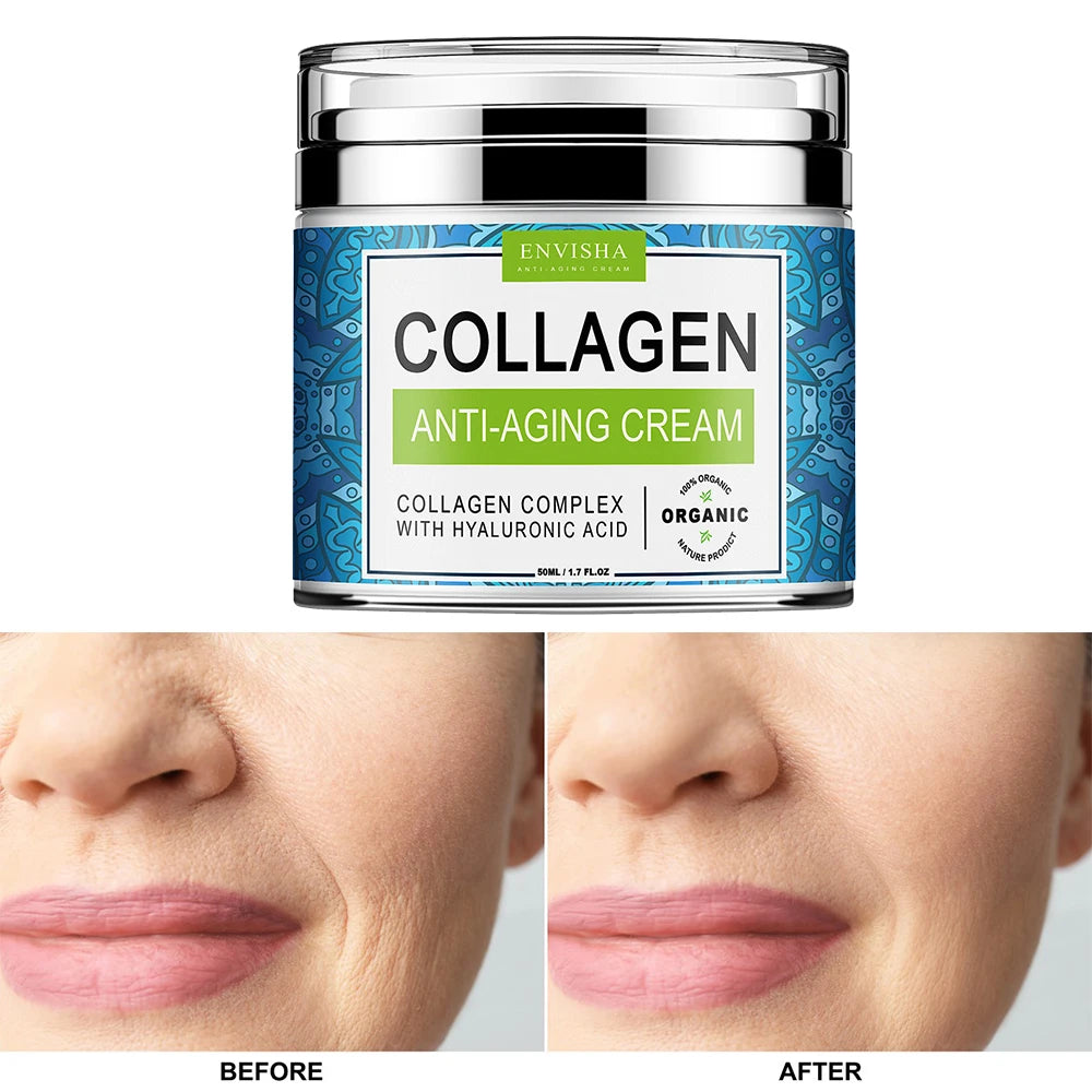 Private Label Natural Organic Anti Aging Whitening Collagen Face Cream for Brightening and Removing Dark Spots