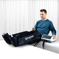 Professional 12-Chamber Electronic Air Compression Massager Unique Design for Leg Waist Lymphedema Treatment and Pain Relief