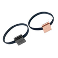 Eco-Friendly Trendy Stylish Adjustable Elastic Clip Band 8-11 Inch Height PVC Fabric Paper Printed Thread Loose-leaf Leather