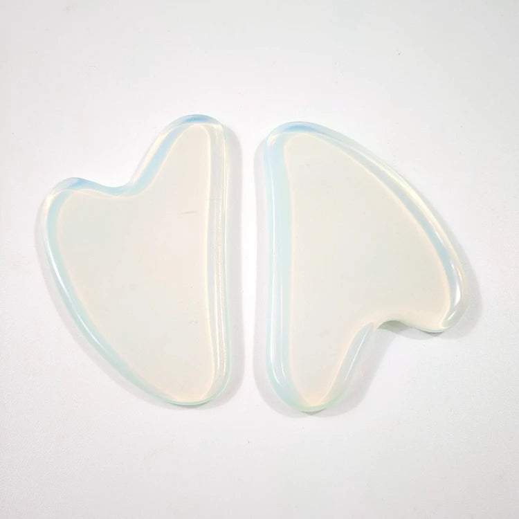 Diy Acupressure Jade Guasha Points Opalite Scraping Stick Pen Gua Sha Therapy Wand Needle Massage Tool
