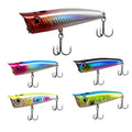 9g 14g 20g Popper Fishing Lure Floating Lures Popper Hard Bait 5 Colors Saltwater Top Water Popper Bass Trout Bait Wholesale