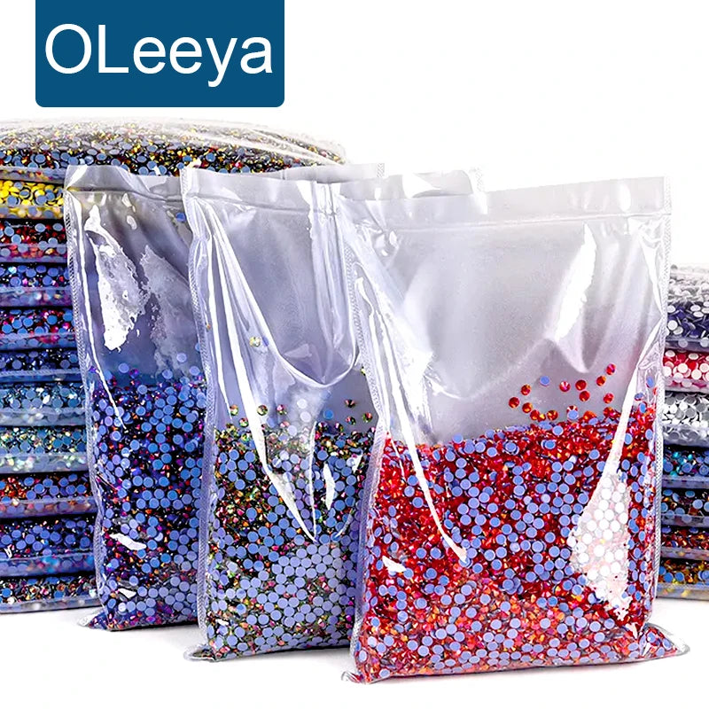 OLeeya Factory Price 14400pcs Better Hotfix Crystals Bulk Wholesale Rhinestone Strass DIY Rhinestone for Garment Clothing
