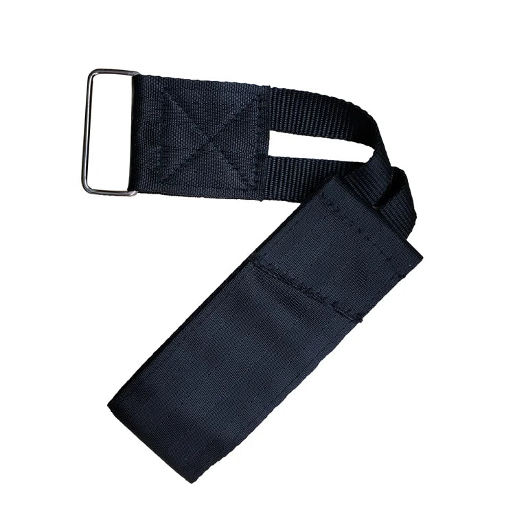 Black Nylon Hook Loop with Metal Buckle Mountain Bike Pedal Straps for Outdoor Use