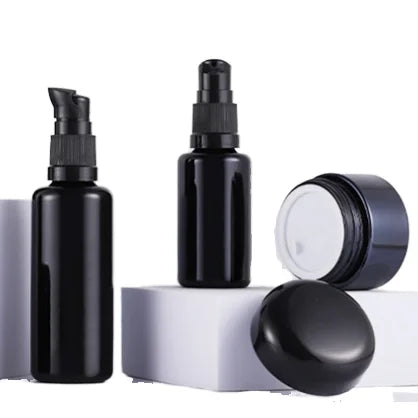 Cosmetic Packaging 30ml Glass Bottles Essential Beard Oil Pump Perfumes Sprays Hair Oil Jars Cream Jars Suppliers