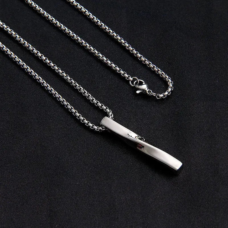 Custom Jewelry Accessories Stainless Steel Necklace Name Plate Pendant Necklace for Mens Woman