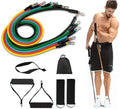 Custom logo Printed Latex 11 Pcs Heavy Exercise Fitness Tube Resistance Bands Set Wholesale