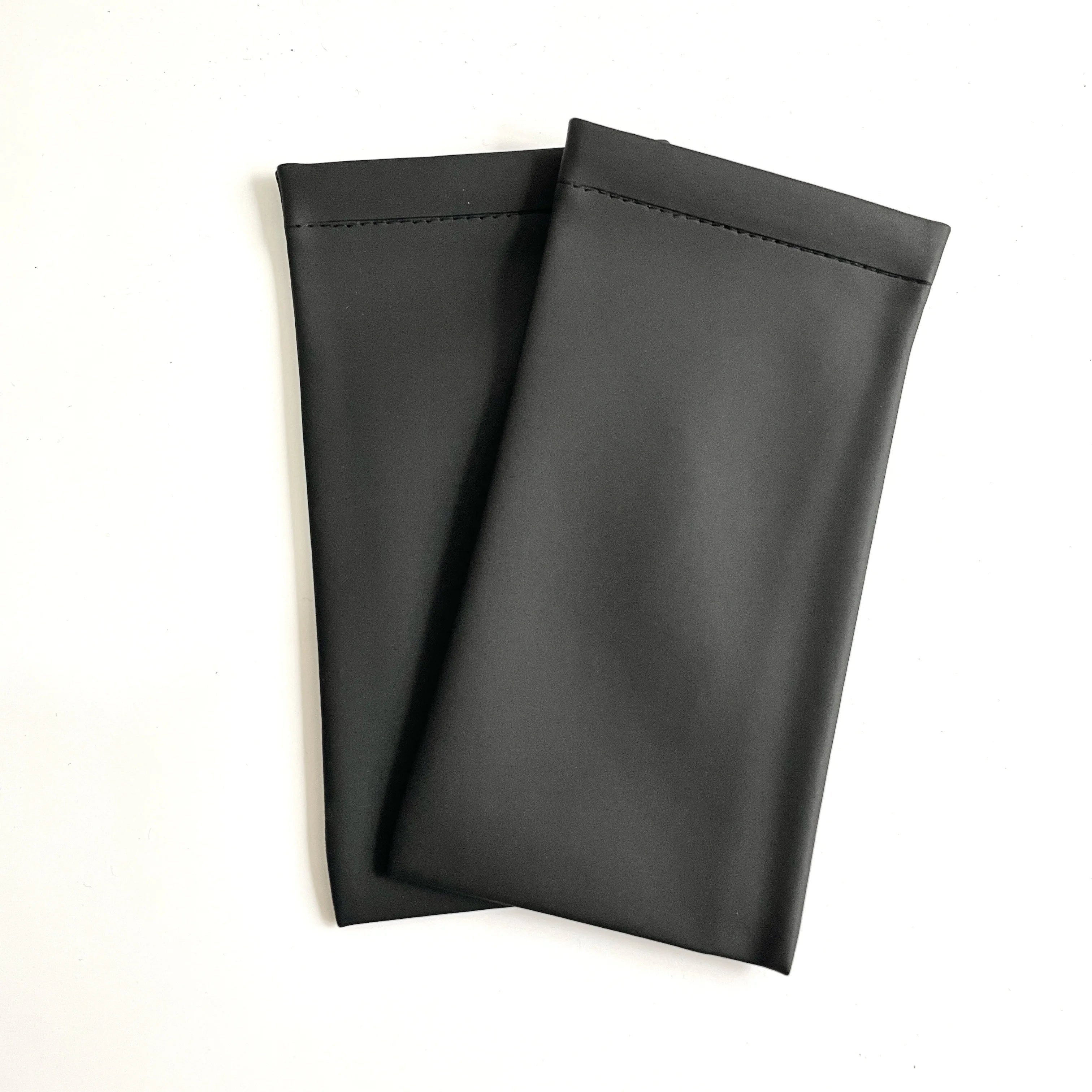 Black Spring Opening 9*18cm OEM Portable Eye Glasses Reading Glasses Soft Pouch Bag Sunglasses Case