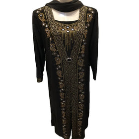 CCY Factory Muslim Abayas Rhinestone Beads Femmes Robe Musulmane African Arab Women Dresses Abaya Diamond