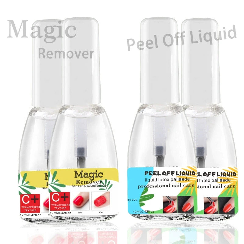 Customizable 12ml Nail Salon Art Magic Remover Degreaser Cleaner Liquid Gel Varnish Polish Removal Nail Varnish Factory