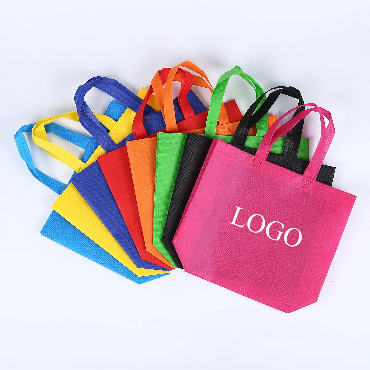 Wholesale Cheap Custom Printed Recyclable Fabric Non Woven Carry Bag Eco Friendly PP Non Woven Fabric Shopping Carry Bag