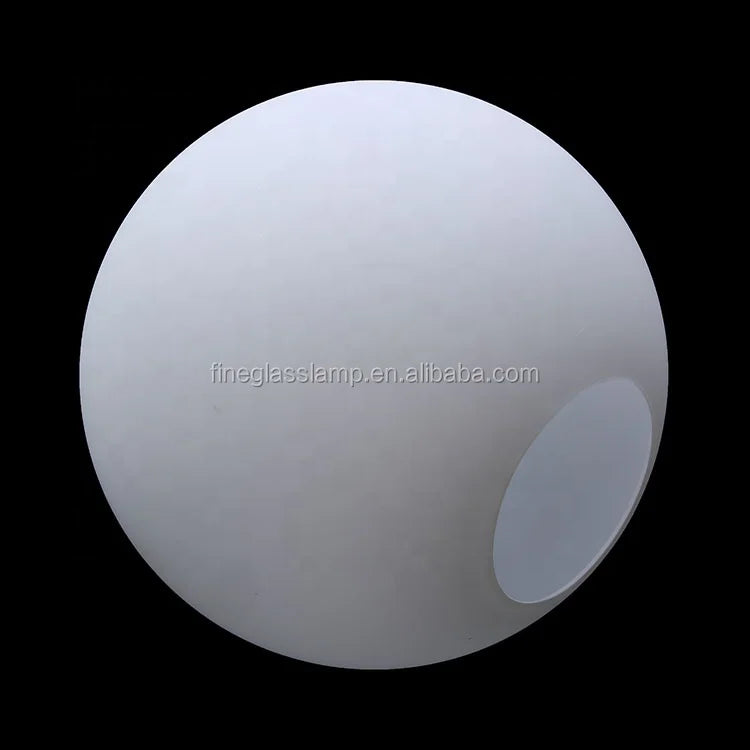 Handblown Opal White Pendant Light  Blown Frosted Glass Lamp Shade