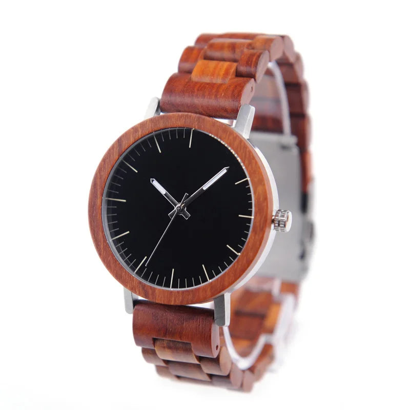 Handmade Eco-Fashion OEM Wood Watch with Custom Logo Fast Delivery Low MOQ Qua
