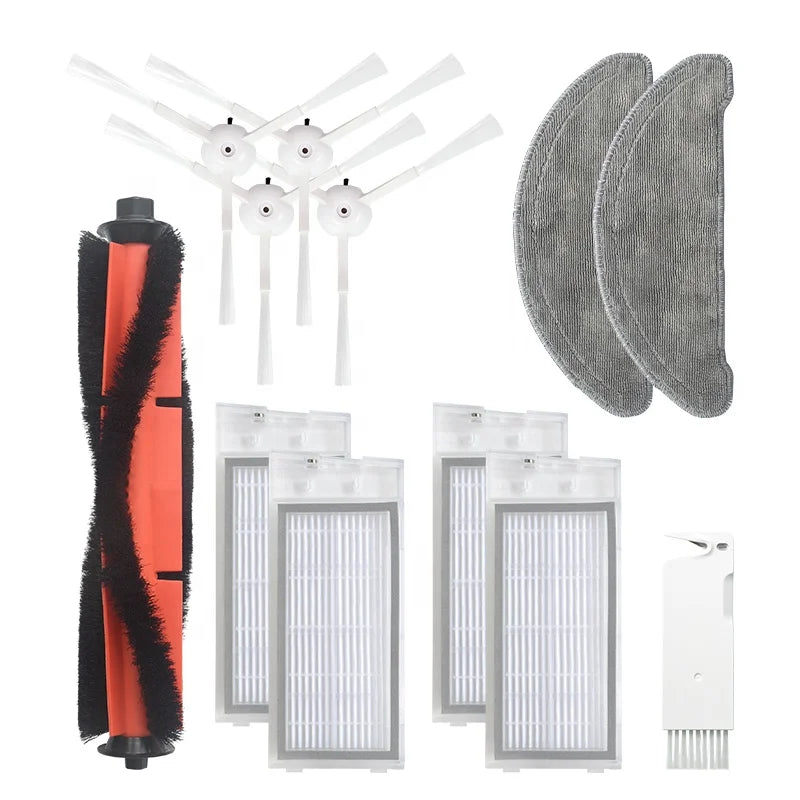 For Xiaomi Roidmi Eve Plus Home Sweeping Robot Replacement Accessories Electric Roller Brush Side Brush HEPA Filter & Mop