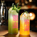 Hot Selling Product 2024 Northern European Style Handmade Transparent Vertical Straight Juice Beverage Chiller Cocktail Glass