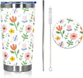 20oz  Double Wall Vacuum Insulated Stainless Steel Travel Coffee Water Mug Reusable Tumblers Car Gift With Straw and Lid