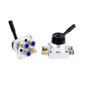 K34R6-8 K34R6-8D 4 Way 3 Position Pneumatic Manual Rotary Directional Control Valves 1/4" Manual Pneumatic Valves