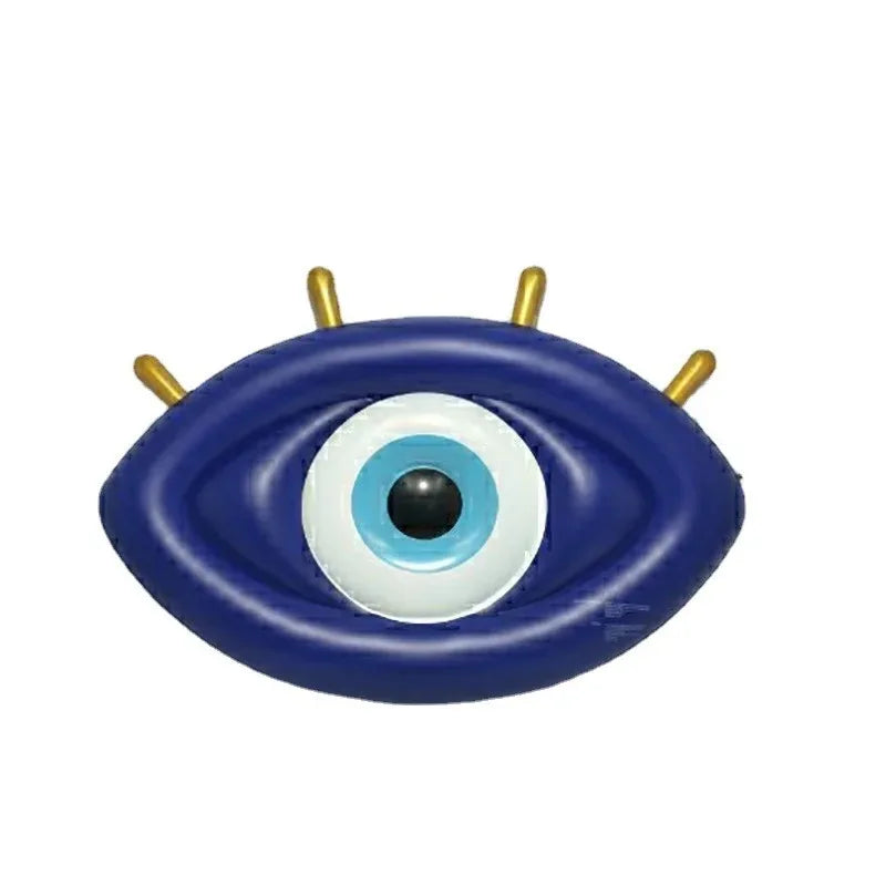 Customized Color Evil Eye Inflatable Swimming Ring Non Phthalate PVC CE Certified Durable Women's Pool Float