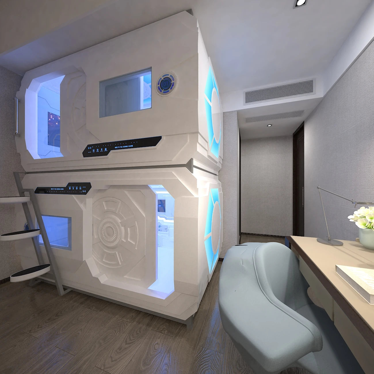 Modern Design Sleep Pod Bed Capsule for Hotel Space Capsule Bedroom Bunk Beds for School and Apartment Use