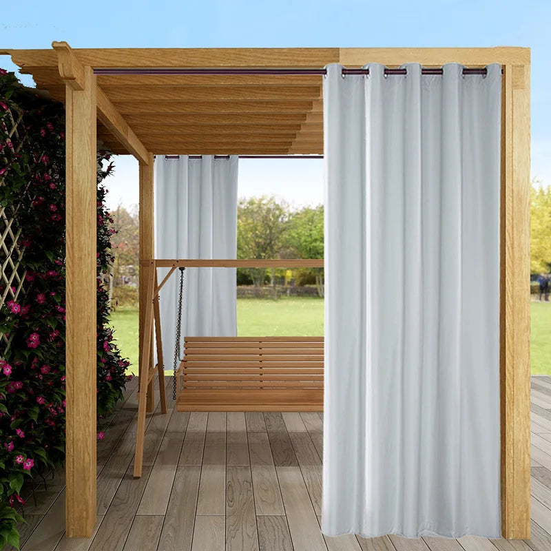 Wholesale Grommet Top Blackout Thermal Insulated Outdoor Patio Sun Shade Curtains for Waterproof Blackout for Outdoor Patio