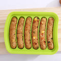 BPA Free DIY Homemade Hot Dogs Baking Mold Non Stick 6 Cavity Silicone Sausage Mould